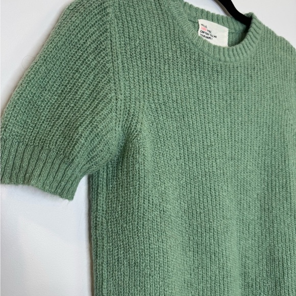 Elegant Mint Crew Neck Sweater - Picture 3 of 6